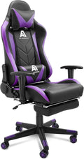 Elevate Your Gaming Experience with the Upgraded Blackpurple Ergonomic High Back Racing Chair - Adjustable Office Chair with Footrest and Lumbar Support