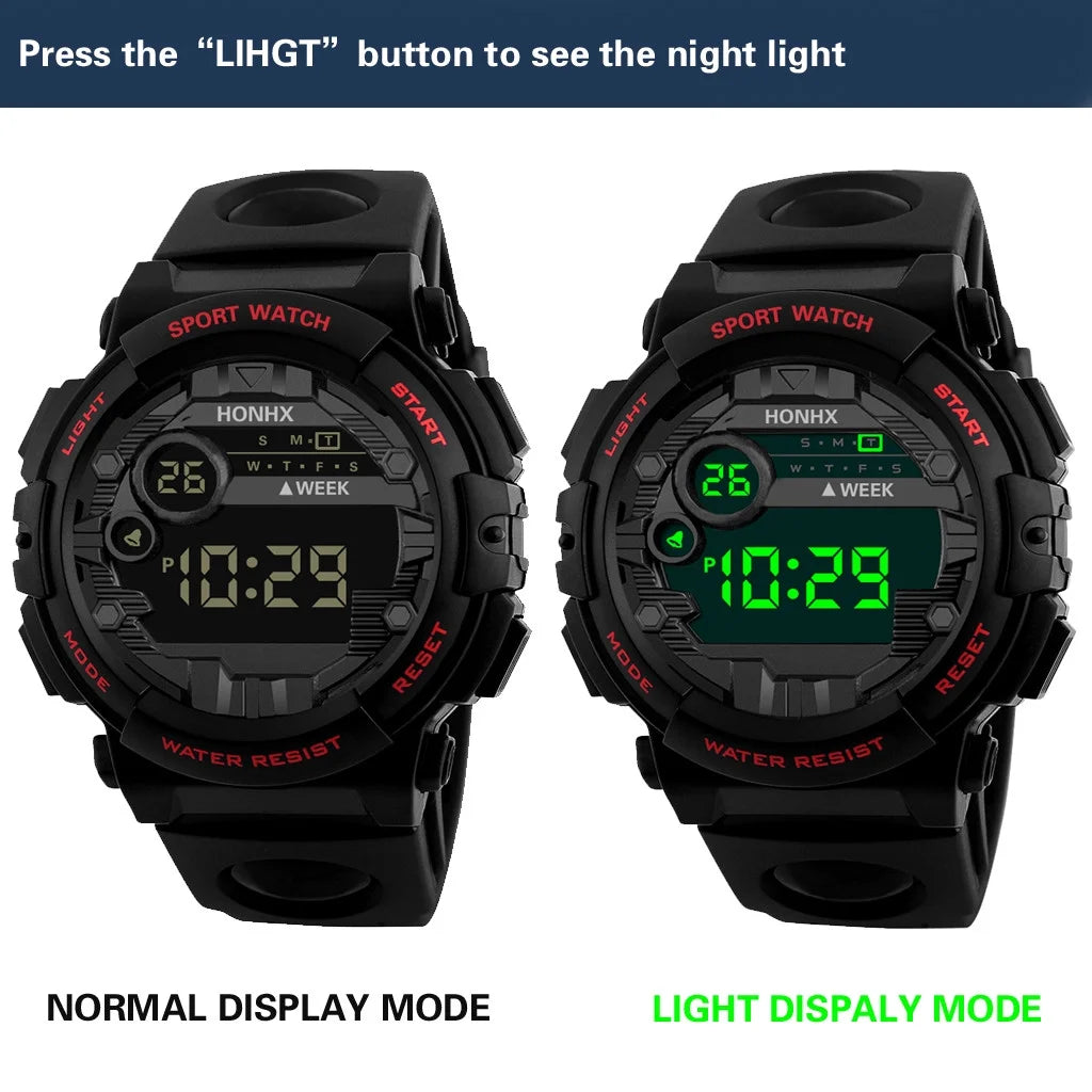 Sport Watch Luxury Mens Digital LED Watch Date Men Outdoor Electronic Watch Wrist Watches