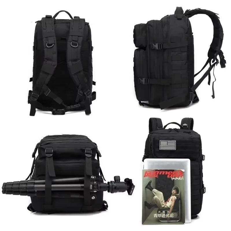 Ultimate 30L/50L 1000D Nylon Waterproof Tactical Backpack for Trekking, Fishing, and Hunting - Perfect for Outdoor Adventures!