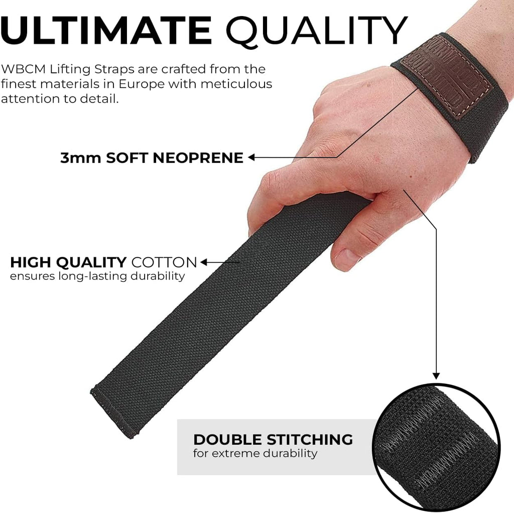 Lasso Lifting Wrist Straps - Ultimate Support for Olympic Weightlifting, Powerlifting, and Bodybuilding - Rated up to 770 lbs for Maximum Performance