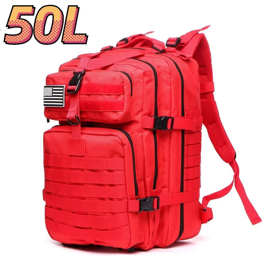 Ultimate 30L/50L 1000D Nylon Waterproof Tactical Backpack for Trekking, Fishing, and Hunting - Perfect for Outdoor Adventures!