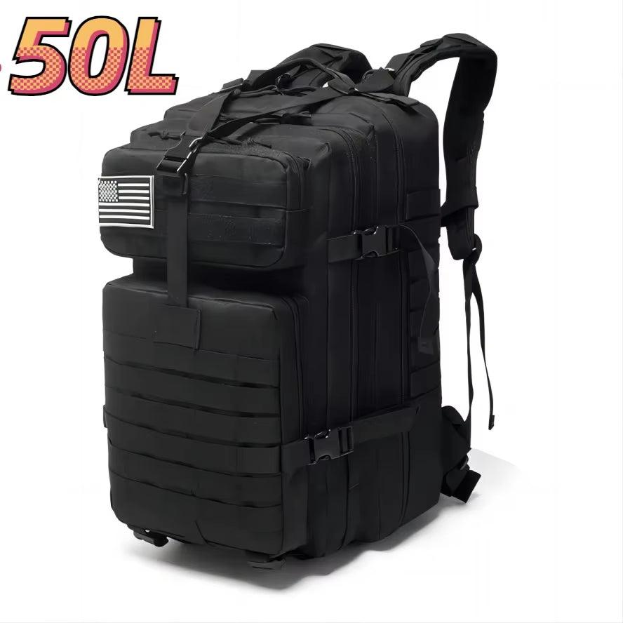 Ultimate 30L/50L 1000D Nylon Waterproof Tactical Backpack for Trekking, Fishing, and Hunting - Perfect for Outdoor Adventures!